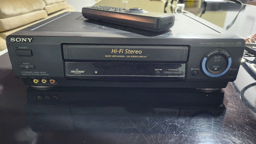 Vídeo Cassete Sony 7 Cabeças Hi-fi Stereo Sapphire Trilogic 1
