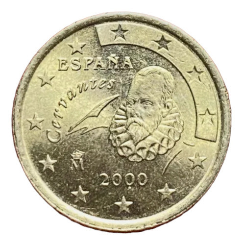 Moneda 50 Centavos Euro España 2000 Km 1045 Oro Nordico 0