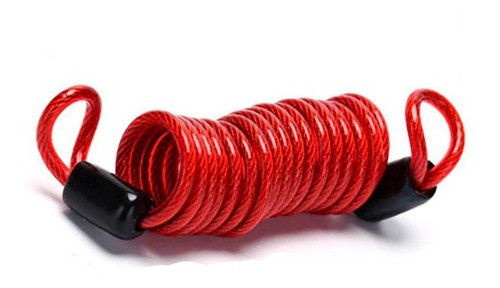 Laço Cabo Aço 2,5mts X 2,5mm Segurança Anti Perda  Vermelho 0