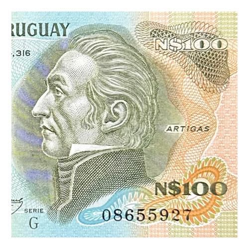 Uruguay - 100 Nuevos Pesos - Año 1987 - P #62 A 0