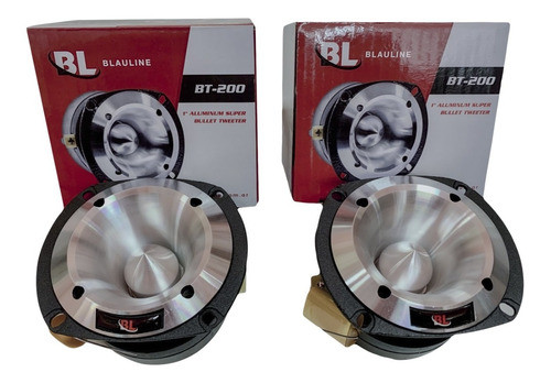 2 Super Tweeter Bala 200w Bt-200 Blauline 4 Ohms Audio Gf 0