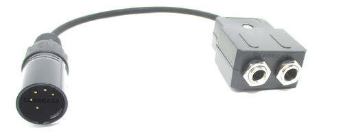 Adaptador Fone Aeronáutico Cabo Duplo Avião Para Atr 5 Pin 0