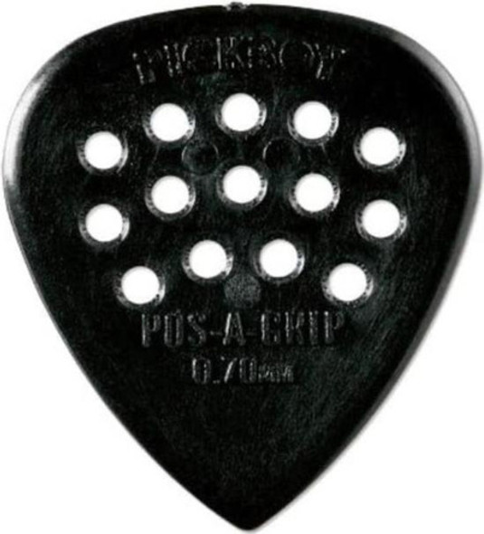 Pickboy Pb37p07 Pos-a-grip Púas Para Guitarra, Negro, 0,70 0