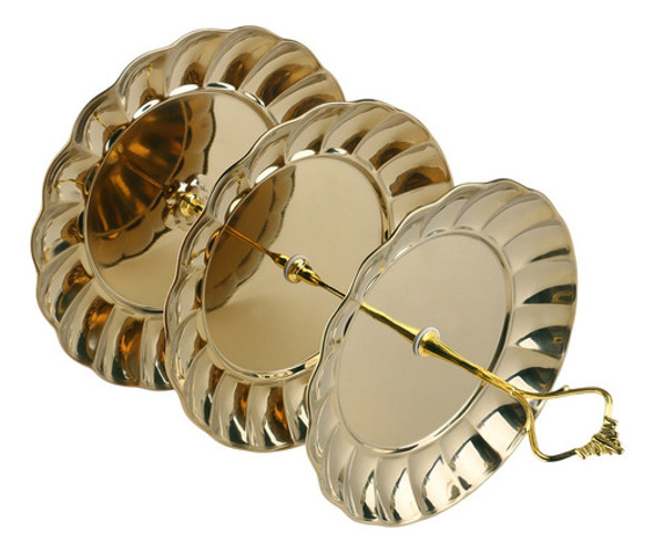 Suporte De Bolo De Frutas De Aço Inoxidável De 3 Camadas 0 Suporte De Bolo De Frutas De Aço Inoxidável De 3 Camadas 0