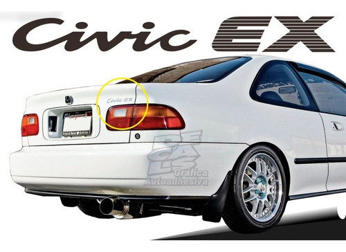 Calcomania De Honda Civic Ex De Porton 0