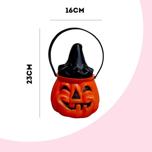 Calabaza Halloween Caramelera Telaraña Plástica Golosinas 1