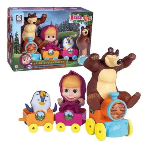 Veículo E Bonecos - Masha E O Urso - Trenzinho Da Masha - C 0
