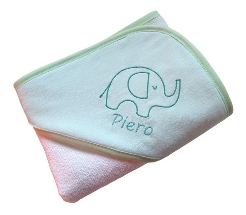 Toalla De Bebé Con Capucha Personalizada Bordada 0