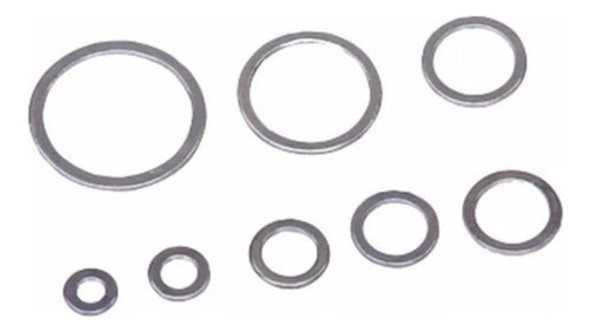 Arandela De Aluminio 8.5x16x0.8 (int-ext-espesor Mm) X50u 0