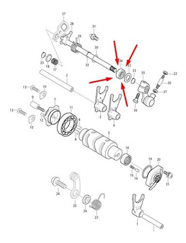 Retentor Eixo Pedal Cambio Kasinski Comet 650 Gt Gtr 05/13 1