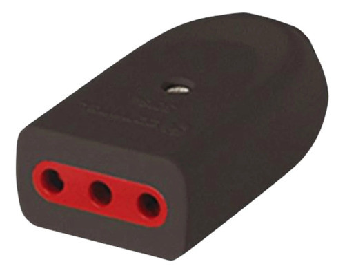 Adaptador - Ficha Hembra 3 En Linea 10 Amp - Negra | Vivion 0