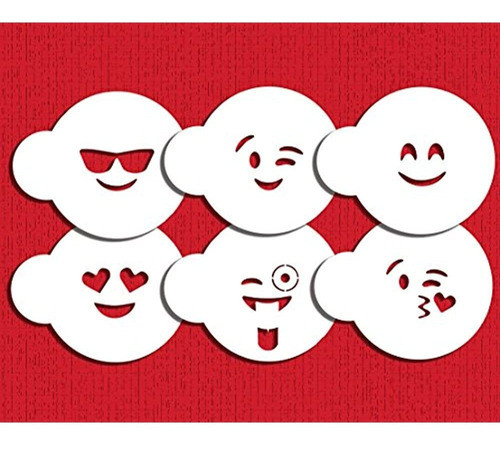 Emojis Cookie Stencil Set C983 De Designer Stencils 0