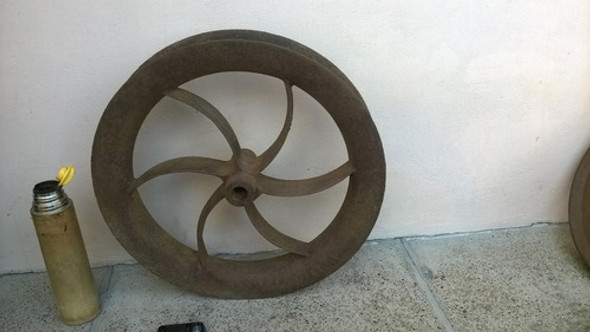 Antigua Roldana, Robusta Del Ferrocarril ?? Grúa Guinche 0