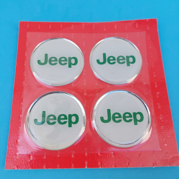 Jeep  - Juego Logos Llantas 49 Mm Diámetro X 4 1