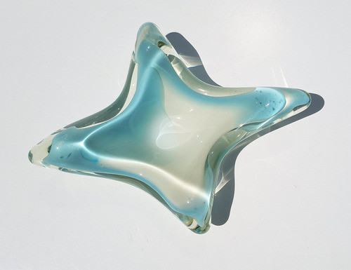 Cenicero En Cristal De Murano Vintage Intacto 0