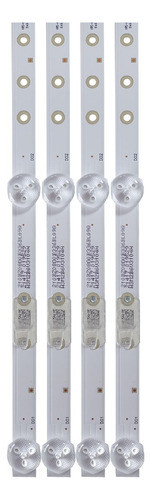 Kitx4 De 8 Leds Philips 50pud6654/77 94,5cm 0