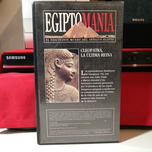 Egipto Mania Video Cassete Vhs Cleopatra La Última Reina Lea 1
