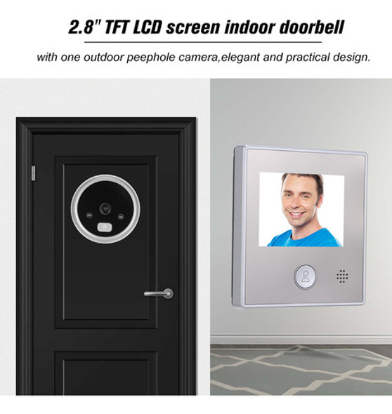 Câmera Peephole.. 3mp.. 8 Lcd Color Video Door Security 1