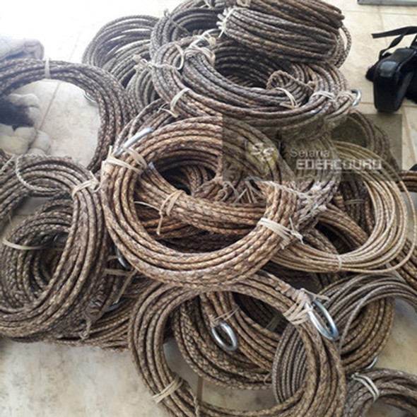 Laço Para Cavalo 12 Metros 4 Tentos Em Couro Sem Tinta 1 Laço Para Cavalo 12 Metros 4 Tentos Em Couro Sem Tinta 1