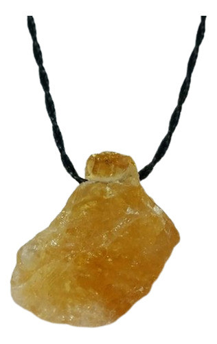 Citrino Dije Collar Gema En Bruto Atrae Dinero   Arti Abr85 0
