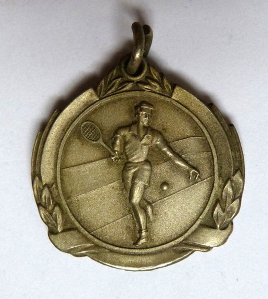 Antigua Medalla De Tenis Veteranos Dobles 1975 0