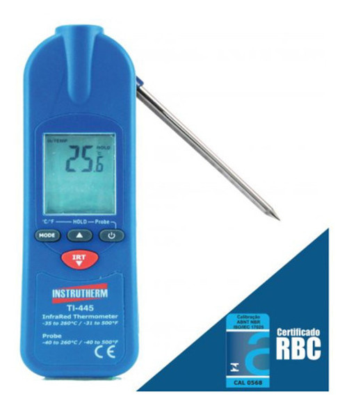 Termômetro Infravermelho C/ Certificado Portátil Digital 1