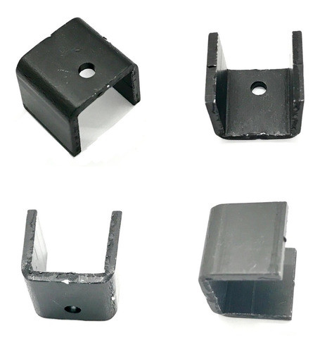 10x Dissipador Anodizado 180008 Preto Com Furo 0