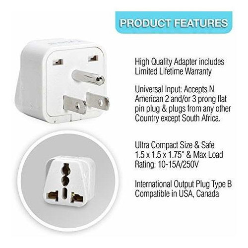 Adaptador De Conexion Universal A Tierra Ceptica Ee Uujapon 1