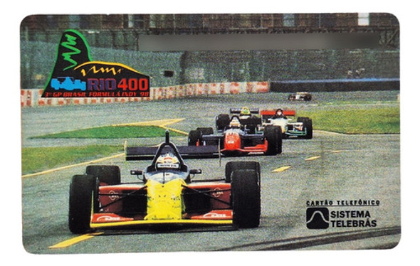 Ct62= Cartao Telebras Indy 98 Novo = Desc,5,00 Ver Abaixo 0