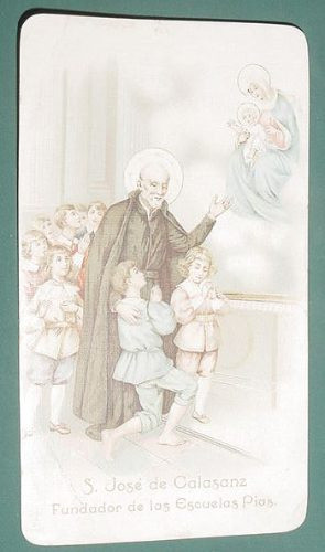 Religion Tarjeta Comunion San Jose De Calasanz 1915 Escuelas 0