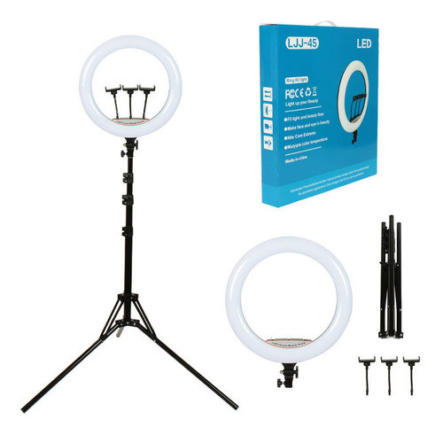 Anillo Aro De Luz Ring Fill Light 18led  Trípode Soporte Cel 0