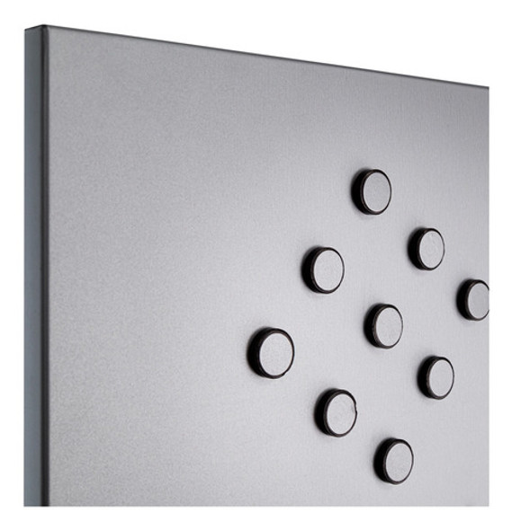 Mural Quadro Magnético 60x100cm - Prata Fosco + 40 Ímas 1