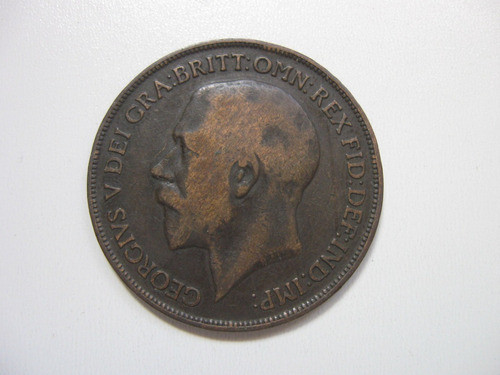 Moneda Gran Bretaña 1 One Penny 1919 (h) 0