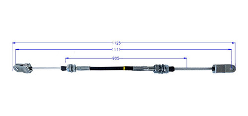 Cable Acelerador Autoelevador Heli Cpcd25 Largo 1125mm 1