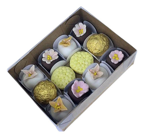 10 Caixa Com Visor Kraft 12 Doces 10,5 X 4 X 14 Id5047 0