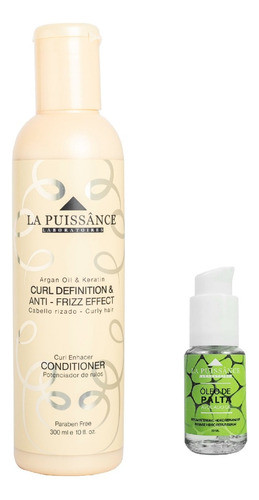 Mascara  Hidro Rulos 250ml La Puissance + Oleo  Palta 0