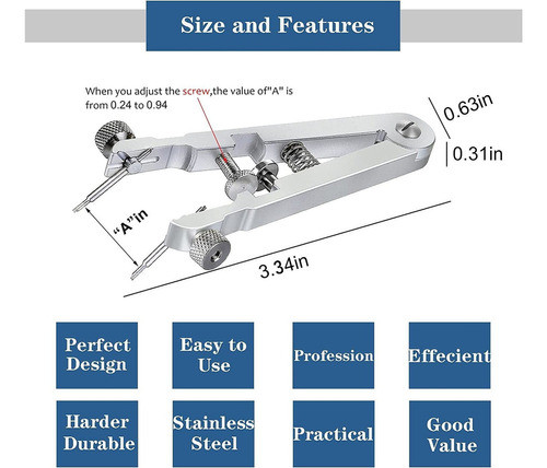 Conjunto Alicates De Relógio Reparação De Relógio Barra Mola 1