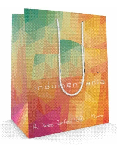 Bolsas Impresas En Cartulina - Full Color - 30 X 30 X 10 Cm 1