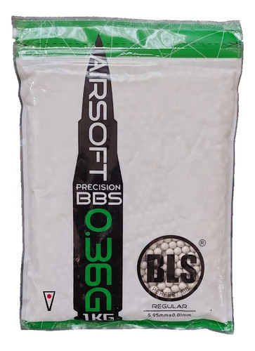 Balines 6mm Airsoft Bbs 0.36g Bls Precision White 1 Kg 0