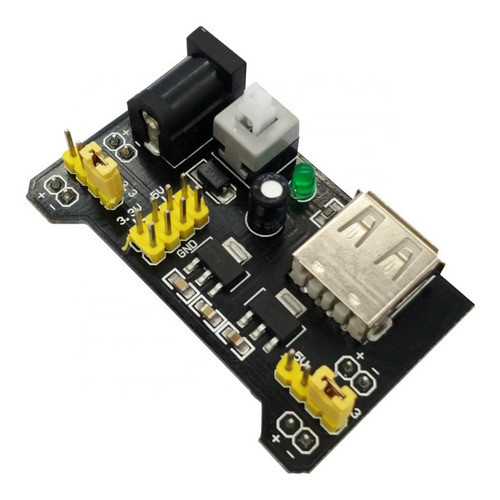 Módulo Fuente Para Protoboard Salida Usb Mb102 3.3v - 5.0v 0