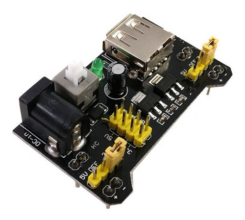 Módulo Fuente Para Protoboard Salida Usb Mb102 3.3v - 5.0v 1