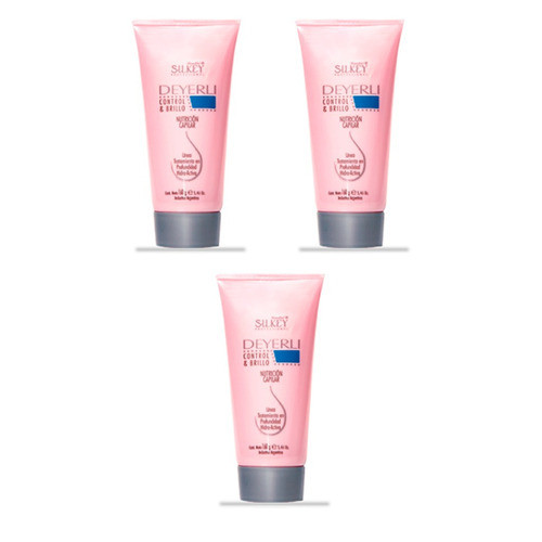 3 Pomos De Nutricion Capilar Silkey Deyerli 160ml 0