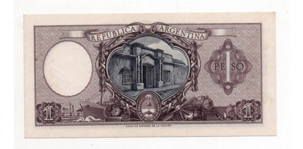 Billete Argentina 1 Peso Moneda Nacional Bottero 1916 Sc- 1
