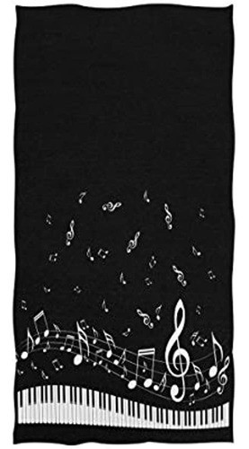 Naanle Elegantes Teclas De Piano Con Patrón De Notas Musical 0