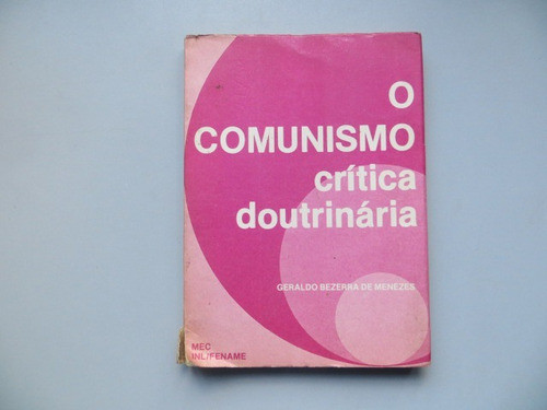 O Comunismo Critica Doutrinaria (portugues) Bezerra Menezes 0