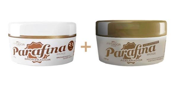 Kit Bronze Verão - Bronzeador Parafina Fps8 Pote + Veloster 0