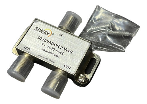 Splitter Divisor De Señal Para 2 Vias Cable Coaxial 1000mhz 1