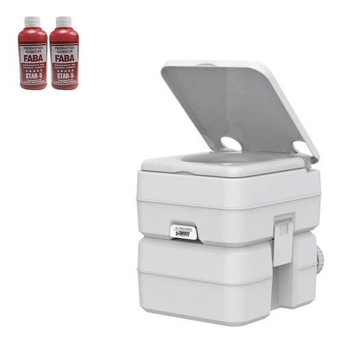 Inodoro Quimico  Piston 20 Lts + 2 Liquidos Faba 0