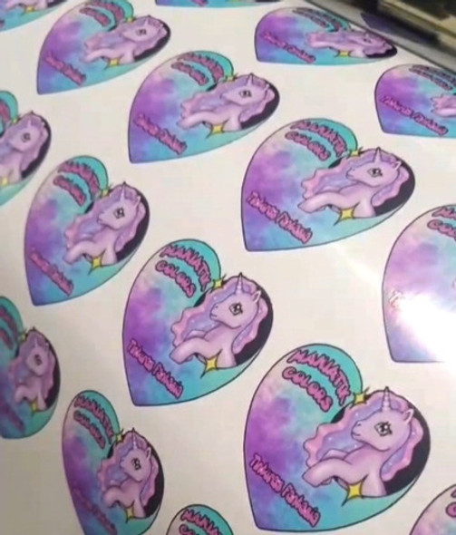 Stickers Personalizados  Forma De Corazon 4 X 4 Por 20 Uni 0
