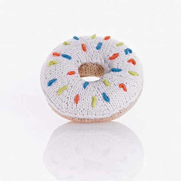 Cheengoo Sonajero Organico De Bambu Tejido A Mano - Donut 1